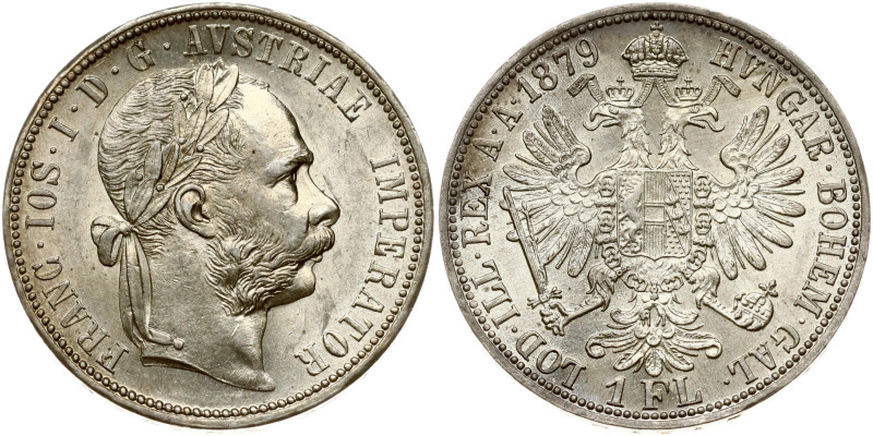 Austria. Franz Joseph I (1848-1916). 1 Florin 1879. Silver 12.28 g. KM-2222.