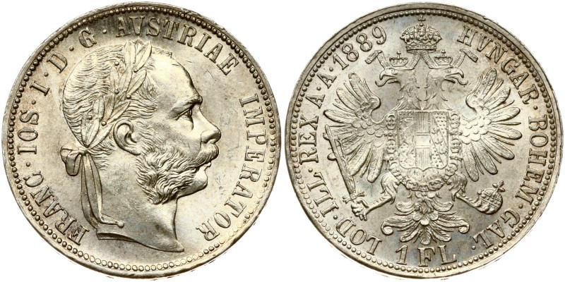 Austria. Franz Joseph I (1848-1916). 1 Florin 1889. Silver 12.35 g. KM-2222.