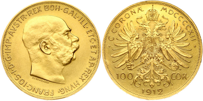 Austria. Franz Joseph I (1848-1916). 100 Corona 1912. Gold 33.82 g. KM 2819, Fr ...