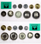 Austria 2 Groschen - 50 Schilling 1973 Set Lot of 10 coins