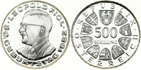 Austria 500 Schilling 1982 80th Anniversary - Birth of Leopold Figl