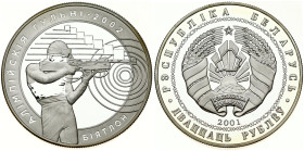 Belarus 20 Roubles 2001 Biathlon