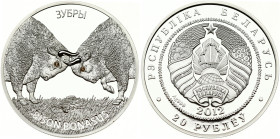 Belarus 20 Roubles 2012 European Bison
