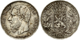 Belgium 5 Francs 1868