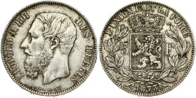 Belgium 5 Francs 1873