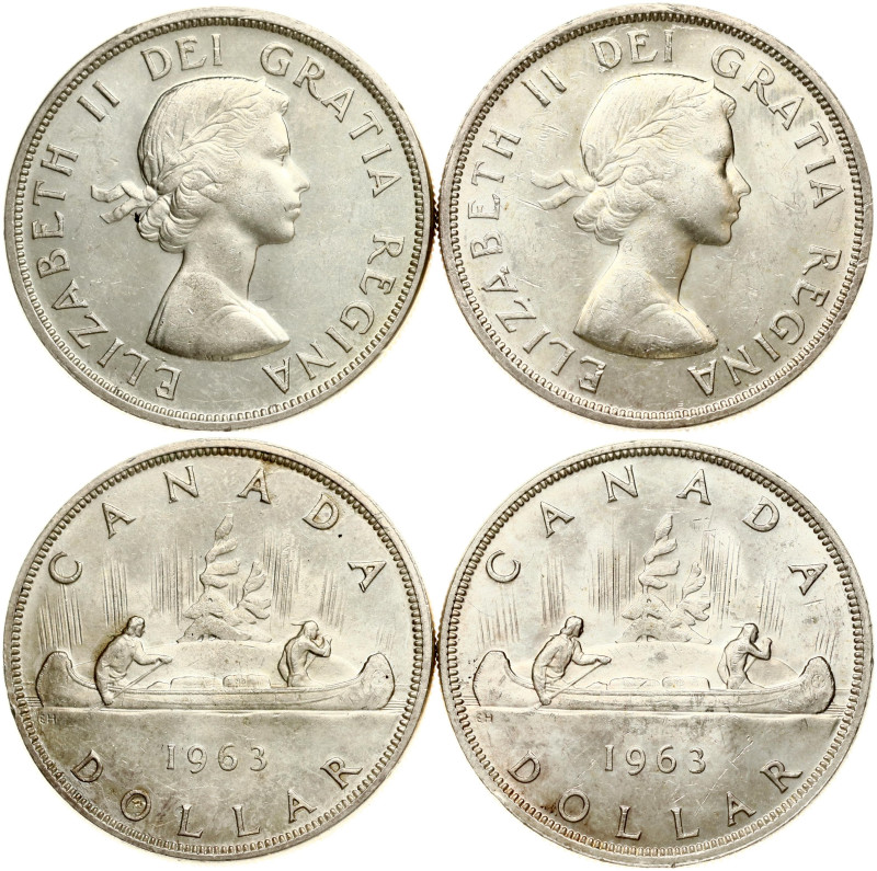 Canada. Elizabeth II (1952-2022). Dollar 1963. Silver .800, total weight 46.69 g...