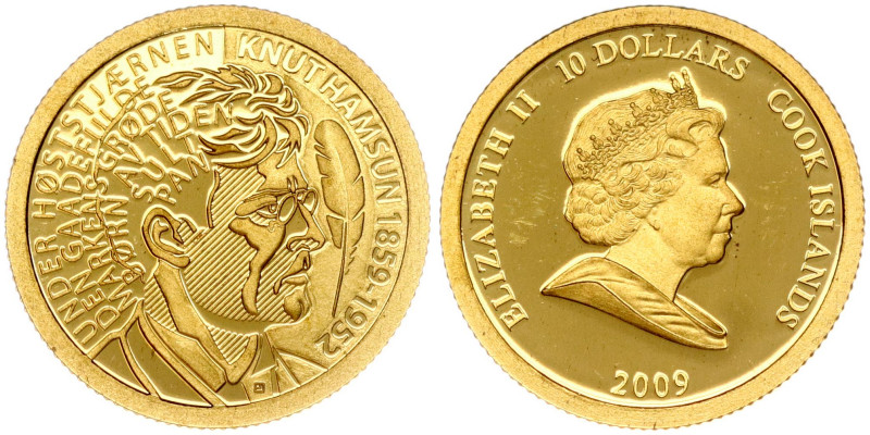 Cook Islands. Elizabeth II (1952-2022). 10 Dollars 2009, 150th Birth Anniversary...