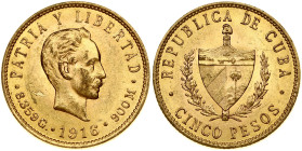 Cuba 5 Pesos José Martí 1916