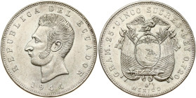 Ecuador 5 Sucres 1944 Mo