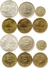 Estonia 1 Mark - 2 Krooni 1924-1934 Lot of 6 coins