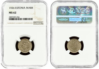 Estonia 1 Mark 1926 NGC MS 62