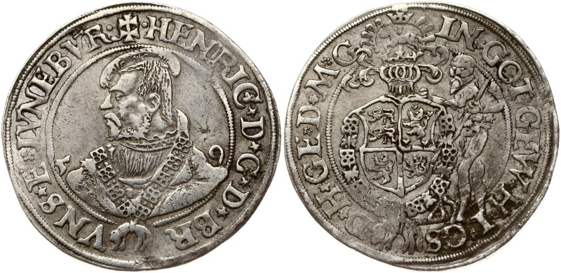 Germany, Brunswick-Wolfenbüttel. Heinrich II (1514-1568). 1/2 Taler 1559. Silver...