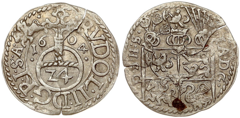 Germany, Schleswig-Holstein-Schauenburg. Rudolf II (1576-1612). 1/24 Taler 1604....