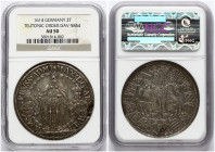 Germany Teutonic Order 2 Taler 1614 NGC AU 50