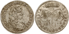 Germany Brandenburg-Prussia 6 Groschen 1674 CV