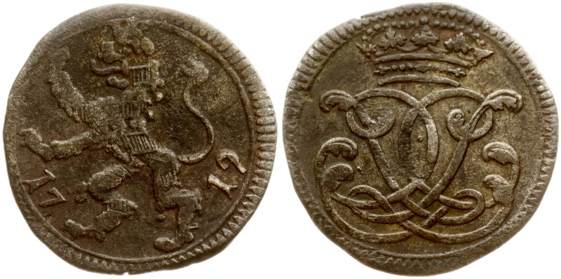 Germany, Hesse-Cassel. Charles I (1670-1730). 1 Albus 1719. Silver 1.29 g. KM 36...