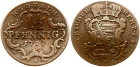 Germany Saxe-Gotha-Altenburg 1½ Pfennig 1755 K