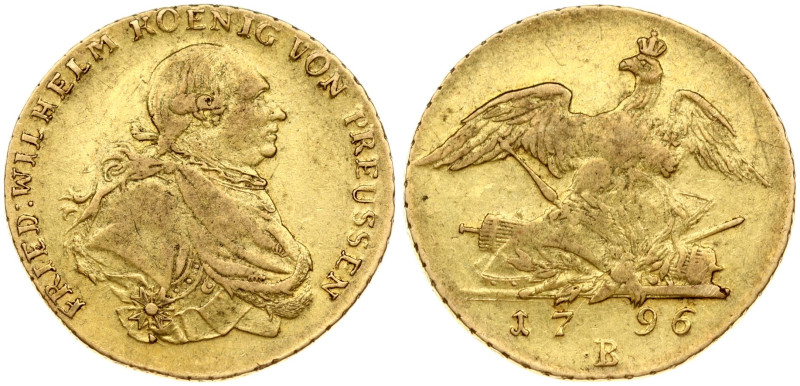 Germany, Prussia. Friedrich Wilhelm II (1786-1797). Frederick D'or 1796 B, Bresl...