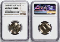 Germany Federal Republic 1 Mark 1990 F NGC MINT CANCELLED