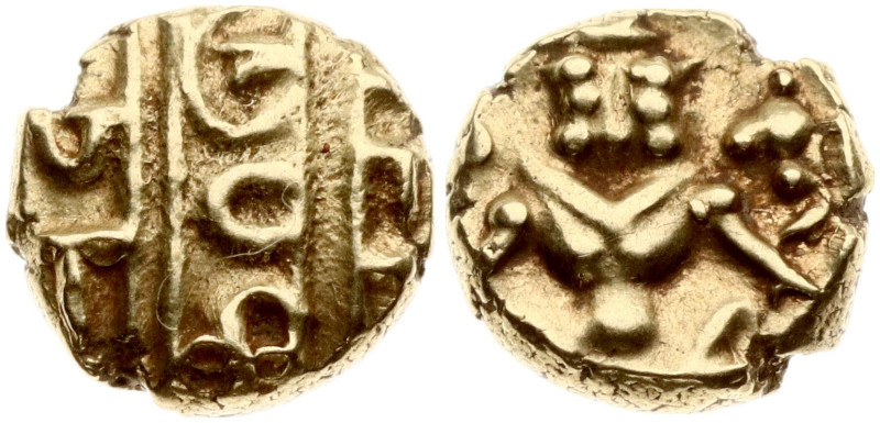 India. 1 Fanam ND (1638-1662). Gold 0.38 g.