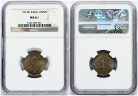 British India 1 Anna 1910 B NGC MS 61