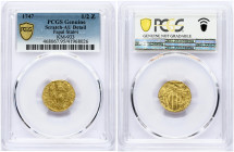 Vatican 1/2 Zecchino 1747 PCGS AU Detail