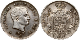 Italy Napoleonic Kingdom 5 Lire 1812 M