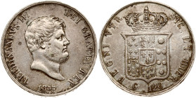 Italy Naples 120 Grana 1857
