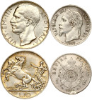 Italy 10 Lire 1927 R & France 1 Franc 1866 K Lot of 2 coins