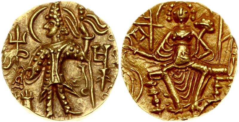Kushan Empire 1 Stater ND (300-330) Shaka (300-330) Taxila. Gold 7.79g. Mitch.-3...