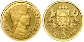 Latvia 5 Lati 2003 Commemorative coin 'Five lats'
