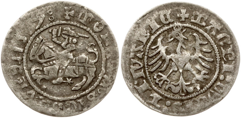 Lithuania. Sygmunt Stary (1506–1548). Polgrosz 1517, Vilnius. Silver 1.25 g. Rar...