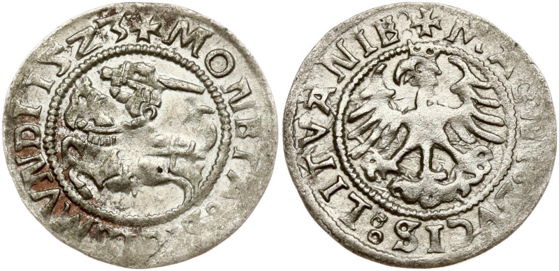 Lithuania. Sygmunt Stary (1506–1548). Polgrosz 1523, Vilnius. Silver 1.12 g. Hul...