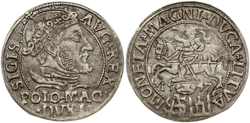 Lithuania. Zygmunt August (1545–1572). Polisg grosz 1547, Vilnius. Silver 1.58 g...
