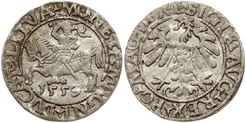 Lithuania. Zygmunt II August (1545–1572). Polgrosz 1559, Vilnius. (separate roun...