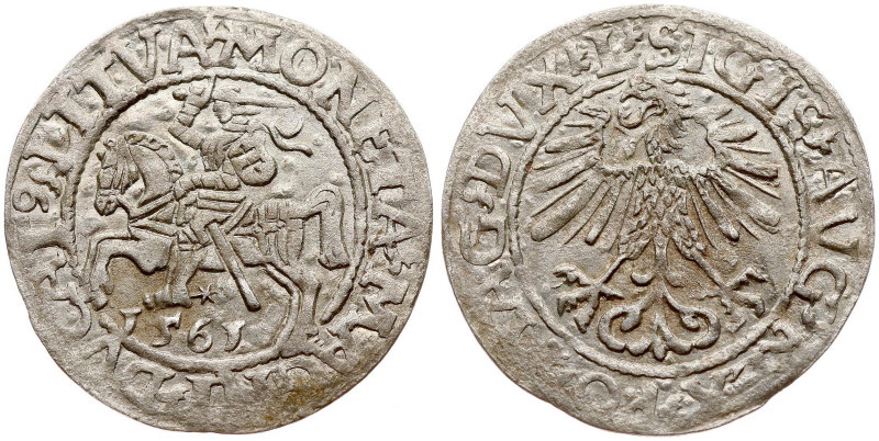 Lithuania. Zygmunt II August (1545-1572). Polgrosz 1561 Vilnius. Legend ends L/L...