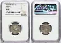 Lithuania Trojak 1564 Vilnius NGC MS 61