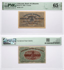 Lithuania 1 Centas 1922 PMG 65 Gem Uncirculated EPQ