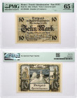 Memel 10 Mark 1922 PMG 65 Gem Uncirculated EPQ