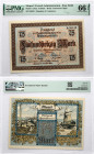 Lithuania Memel 75 Mark 1922 PMG 66 Gem Uncirculated EPQ