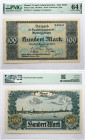 Lithuania Memel 100 Mark 1922 PMG 64 Choice Uncirculated EPQ
