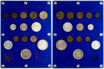Lithuania 1 Centas - 10 Litu 1925-1938 Set Lot of 14 coins
