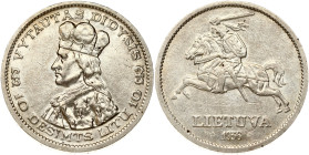 Lithuania 10 Litu 1936 Vytautas