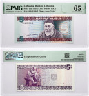 Lithuania 5 Litai 1993 Jablonskis PMG 65 Gem Uncirculated EPQ