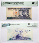 Lithuania 10 Litu 1997 Darius and Girénas PMG 65 Gem Uncirculated EPQ