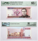 Lithuania 20 Litu 2001 Maironis PMG 65 Gem Uncirculated EPQ