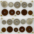 Palestine 1-100 Mils 1927-1944 Set Lot of 10 Coins
