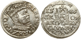 Poland Trojak 1586 Riga