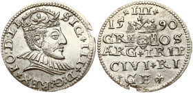 Poland Trojak 1590 Riga