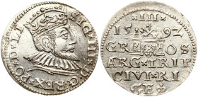 Poland Trojak 1592 Riga